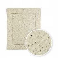 Meyco Baby Rib Mini Spot mata do kojca - sand melange - 80x100cm