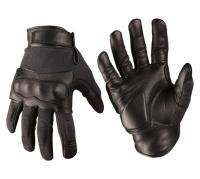 Mil-Tec Rękawice Taktyczne Skórzane Czarne