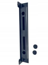 Ogranicznik furtki profilowy 40x20 czarny L350 RAL9005