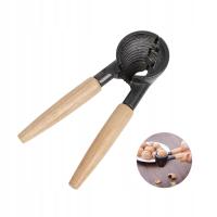 Dziadek do orzechów metalowy z drewnianą rączką 17 cm