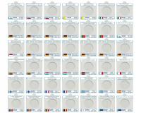 Komplet 42 holderów na monety 2 euro 2020 + opisy