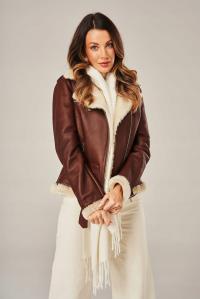 Kożuch damski ramoneska