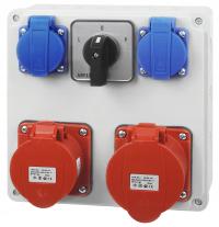 ROZDZIELNICA SKRZYNKA BUDOWLANA Z WYŁĄCZNIKIEM L0P 32A 16A 5P 400V