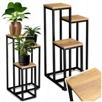 DUŻY KWIETNIK STOJĄCY METALOWY LOFTOWY NA KWIATKI ROŚLINY STOJAK PÓŁKI