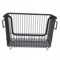 Pojemnik z organizerem do zamrażarki Zachowaj porządek Metalowy kosz 2B