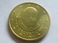 nr261 Watykan Moneta 50 Euro Cent 2010 UNC Benedykt XVI