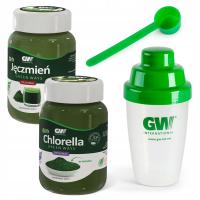 Zestaw Green Ways Chlorella+ Zielony Jęczmień+ shaker+ miarka -oryginalne !