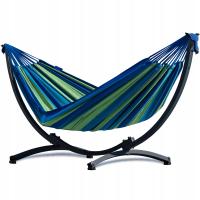 Hamak ogrodowy, tarasowy + stelaż stalowy KOMPAKT do 200 kg ZESTAW POTENZA