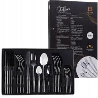 ZESTAW SZTUĆCÓW KOMPLET 30EL 6 OSÓB ROSELIO SZTUĆCE STAL NIERDZEWNA PUDEŁKO