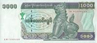 Birma/Myanmar - 1000 Kyats - 1998 - P77b - St.1/1-