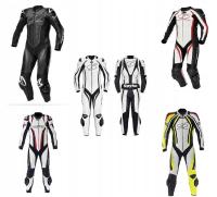 Kombinezon motocyklowy sportowy ze skóry na lato