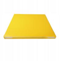 Materac gimnastyczny LEE 100x100x5 cm żółty składany rzepy pokrowiec