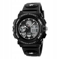 CZARNY CYFROWY ZEGAREK SPORTOWY WODOODPORNY NA ZEWNĄTRZ
