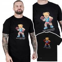 Koszulka męska Środowisko Miejskie Boxing Bear Czarna