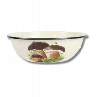 IGMAR EMALIA miska emaliowana 21CM 1,5 l grzybki