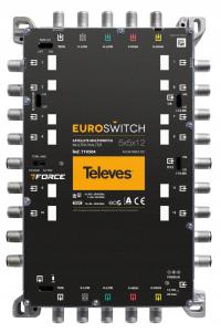 MultiSwitch 5/12 Wyjść Televes 719504 EuroSwitch TV SAT 12V do Anten DVB-T2