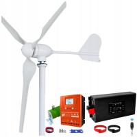 TURBINA WIATROWA 2000W 2KW ELEKTROWNIA + KONTROLER BLUETOOTH + FALOWNIK 48V