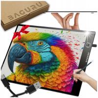 TABLET GRAFICZNY DO RYSOWANIA TABLICA LED DESKA KREŚLARSKA A4