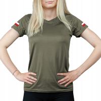 Женская военная футболка с флагами
