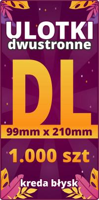Флаер листовка DL (99X210 мм) двусторонняя 1000 шт.