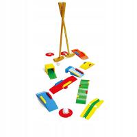 Drewniany zestaw do mini golfa dla dzieci