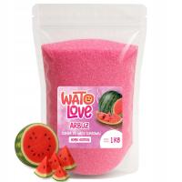 CUKIER DO WATY CUKROWEJ Kolorowy Smakowy na Patyczki ARBUZOWY 1kg