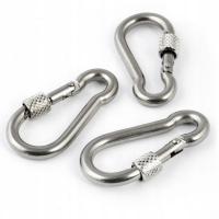 Karabińczyk karabinek z zabezpieczeniem turystyczny brelok do kluczy