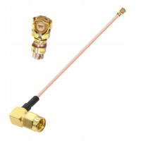 Pigtail uFL wtyk żeński SMA wtyk KĄTOWY RG178 15cm
