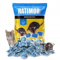 RATIMOR Крыса и Мышиный яд паста-Бродифакум яд 29ppm 1кг