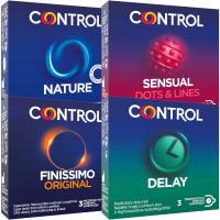 Контрольный набор 12шт презервативы тонкие с язычками ребристые задерживающие