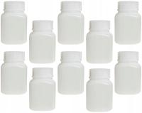 10x Plastikowa Butelka Buteleczka Przeźroczysta na Chemię Farbę 50 ml
