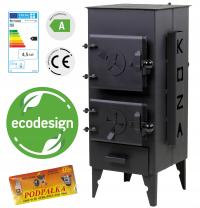 Piec koza piecyk szamotowy gruba stal 4,5 kW - ATEST ECODESIGN szamociak