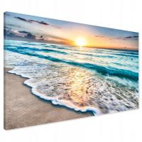 Картина на холсте пляж море Современный Для стены 120x80