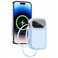 Быстрый банк силы 10000mAh 22.5 W POWERBANK со встроенным кабелем USB C / USB