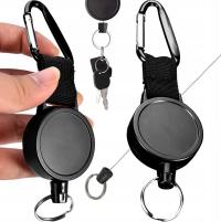 ИДЕНТИФИКАТОР ВЫДВИЖНОЙ ТРОС РЕТРАКТОР КАРАБИН ДЛЯ КЛЮЧЕЙ ПРОПУСКА