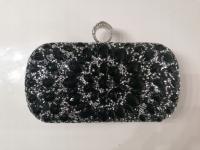 Czarna torebka wieczorowa wizytowa kopertówka ekskluzywna designerska