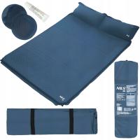 Самонадувающийся коврик для матраса, двухместный спальный коврик с подушкой 186x130x3 см