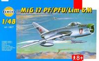 Smer 0827 samolot Model do sklejania MiG-17PF / PFU / Lim 6M 1:48 24H