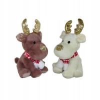 Sun-day: Pluszak 30 cm Renifer siedzący z szalem