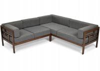 Narożnik ogrodowy Shari – drewniany szary lub beżowy