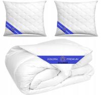 Полный комплект одеяло всесезонный антиаллергенный 160X200 2 подушки 70X80 белый