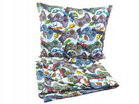 Pościel bawełniana poszewka 100x160cm 50x60cm komplet dla przedszkolaka