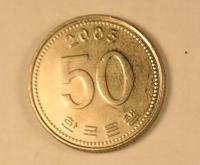 Korea Południowa 50 wonów 2005 UNC