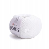 Włóczka YarnArt Jeans 50g 160m 01 naturalny biały