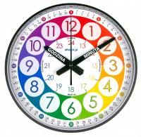 B1 Nauczyciel czasu Cichy zegar ścienny do nauki dla dzieci 28 cm