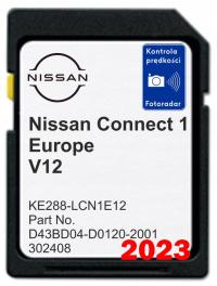 Nissan Connect 1 LCN1 V12 карты Европы 2022/2023 радары (SD-карта)