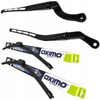 Ramiona wycieraczek + wycieraczki Oximo - komplet - Audi A4 B6 / A4 B7