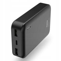 Powerbank Hama Pocket 10 Powerpck 10000 mAh antracyt 2 wyjścia USB-A USB-C