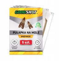 5x SILNA PUŁAPKA NA MOLE SPOŻYWCZE KUCHENNE LEP NA MOLE FEROMONY GOODSHOT