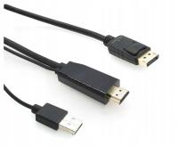 Microconnect HDMI-DP-CON1 кабель адаптер 1 м HDMI тип A (стандарт) DisplayPort черный
